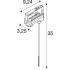 BATTEN INDUSTRY C+P, TRACK ADAPTER WH
