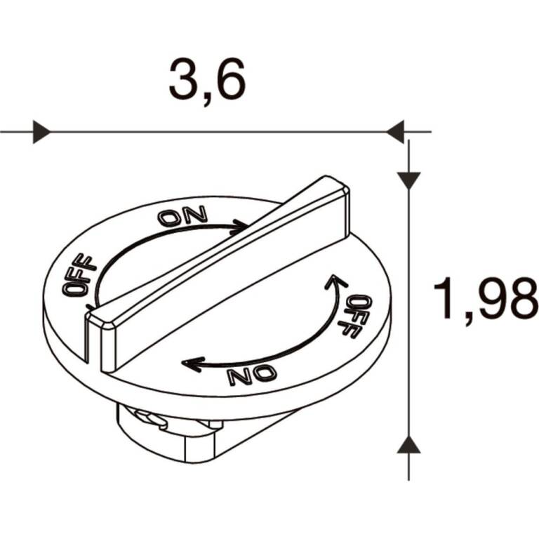 SLV BATTEN INDUSTRY C+P, TRACK KNOB SWITCH