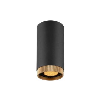 SLV GRIP! L, CL, QPAR51, Deckenaufbauleuchte, GU10, 1 x 6 W, schwarz / goldfarben