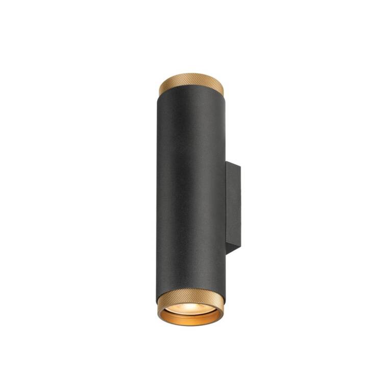 SLV GRIP! L, Wandaufbauleuchte, UP/DOWN, QPAR51, 2 x 6 W, schwarz