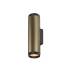 GRIP! L, Wandaufbauleuchte, UP/DOWN, QPAR51, 2 x 6 W, bronze