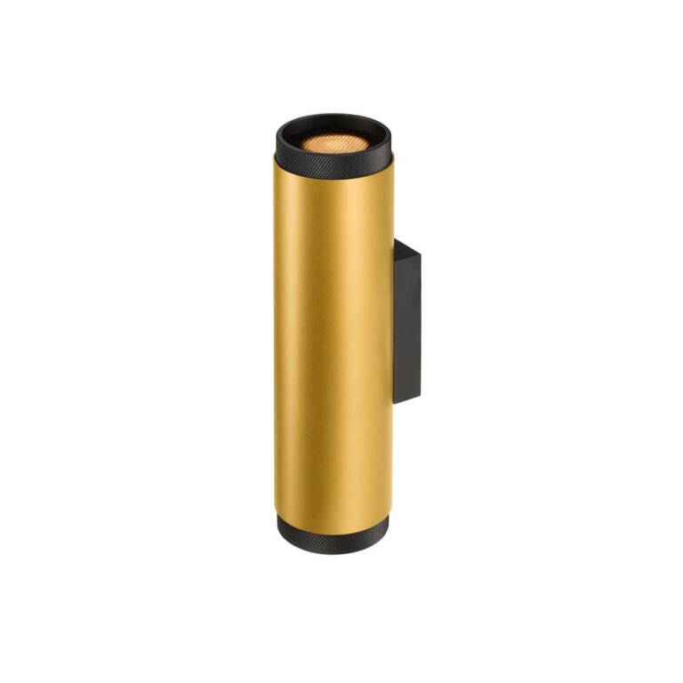 SLV GRIP! L, Wandaufbauleuchte, UP/DOWN, QPAR51, 2 x 6 W, gold