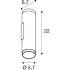 GRIP! L, Wandaufbauleuchte, UP/DOWN, QPAR51, 2 x 6 W, gold