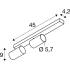 ENOLA 2.0 M, CL, DOUBLE, QPAR51, LONG, Deckenaufbauleuchte, 2 x 10 W, weiß