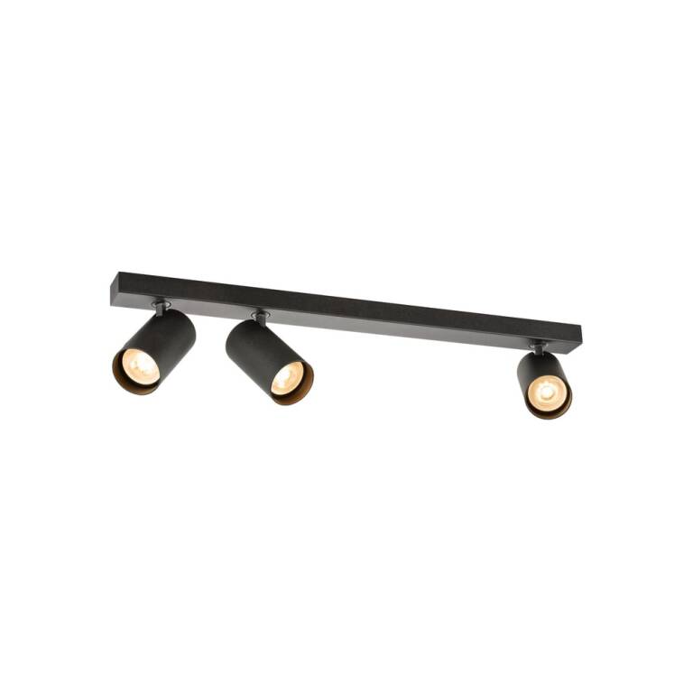 SLV ENOLA 2.0 M, CL, TRIPPLE, QPAR51, LONG, Deckenaufbauleuchte, 3 x 10 W, schwarz
