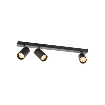SLV ENOLA 2.0 M, CL, TRIPPLE, QPAR51, LONG, Deckenaufbauleuchte, 3 x 10 W, schwarz