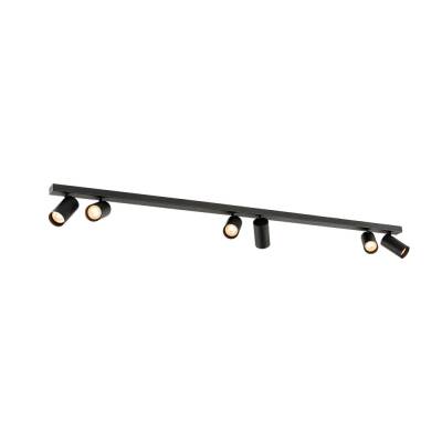 SLV ENOLA 2.0 M, CL, SIX, QPAR51, LONG, Deckenaufbauleuchte, 6 x 10 W, schwarz