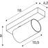 ENOLA 2.0 M, CW, SINGLE, QPAR51, eckig, Wand- und Deckenaufbauleuchte, 1 x 10 W, schwarz