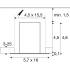 ENOLA 2.0 M, RL, DOUBLE, QPAR51, Deckeneinbauleuchte, 2 x 10 W, schwarz