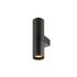 ENOLA 2.0 M, WL, DOUBLE, QPAR51 Wandaufbauleuchte, GU10, 2 x 10 W, schwarz