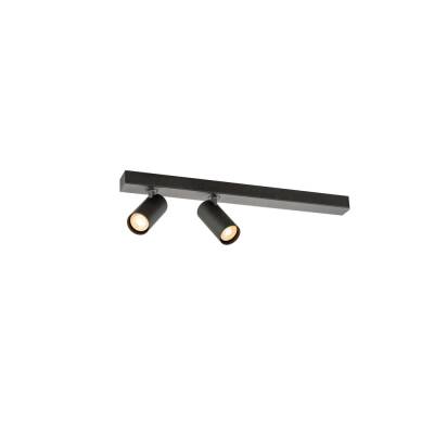SLV ENOLA 2.0 S, CL, DOUBLE, GU10 MINI, PAR11, LONG, Deckenaufbauleuchte, 2 x 5 W, schwarz