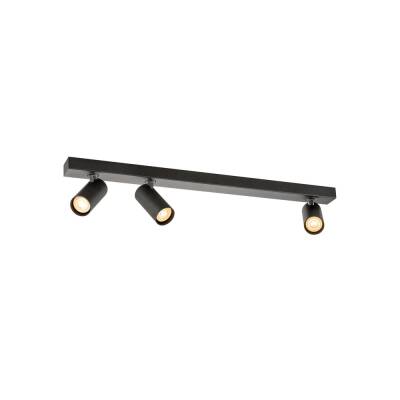 SLV ENOLA 2.0 S, CL, TRIPPLE, GU10 MINI, PAR11, LONG, Deckenaufbauleuchte, 3 x 5 W, schwarz