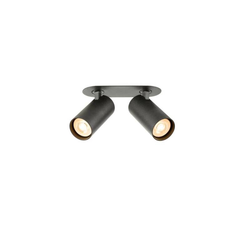 SLV ENOLA 2.0 S, RL, DOUBLE, GU10 MINI, PAR11, Deckeneinbauleuchte, 2 x 5 W, schwarz
