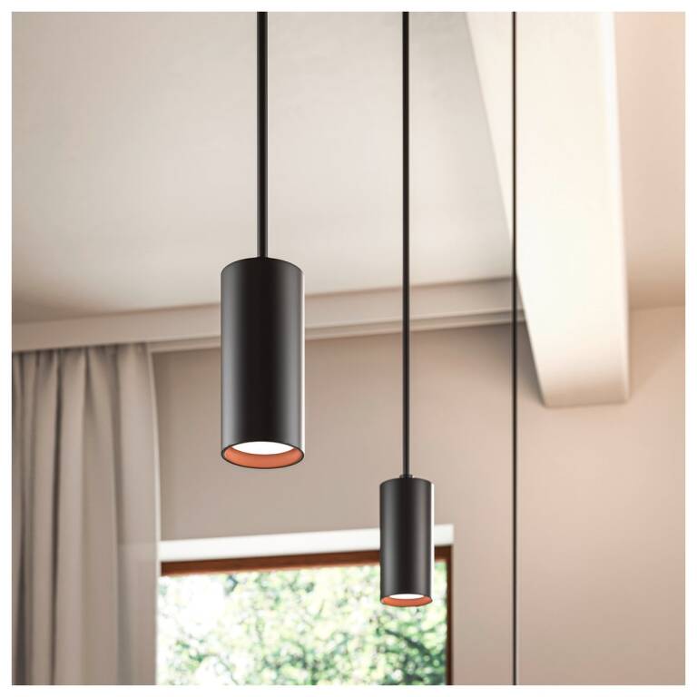 SLV ENOLA 2.0 S, PD, SINGLE, GU10 MINI, PAR11, Pendelleuchte, 1 x 5 W, schwarz