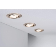 Einbauleuchte Premium Line 230V IP23 Ø 83mm GU10 schwenkbar Eisen gebürstet