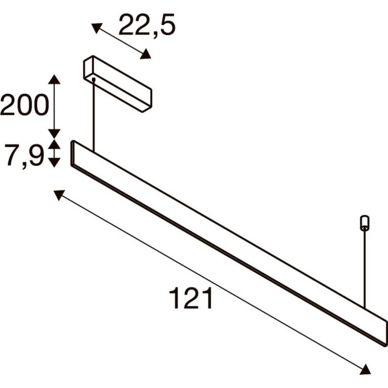 SLV LINIUS 120, PD, DALI, DECKENROSETTE, Pendelleuchte, 2700 K, 34 W, 90°, messingfarben