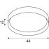 OVANA 44, CL, LED, PHASE, CCT, Deckenaufbauleuchte, 2700/3000/4000 K, 14 W, 115°, schwarz