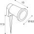 BIG NAUTILUS LAMP SET, SPIKE, Erdspiessleuchte, inkl. PAR16 GU10, PHASE, 2700 K, 150 cm Anschlusskabel, IP44/IP65, schwarz