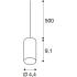 FITU LAMP SET, PD, DECKENROSETTE, Pendelleuchte, E27, 2500 K, PHASE, 320°, weiß