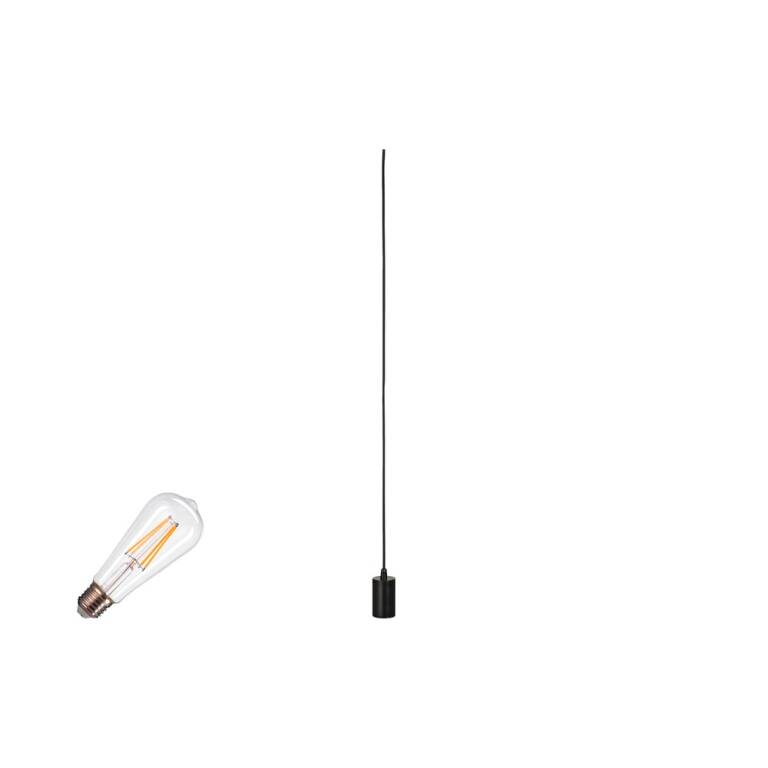 SLV FITU LAMP SET, PD, DECKENROSETTE, Pendelleuchte, E27, 2700 K, PHASE, 320°, schwarz