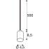 FITU LAMP SET, PD, RIBBED, DECKENROSETTE, Pendelleuchte, E27, 2700 K, PHASE, 320°, schwarz