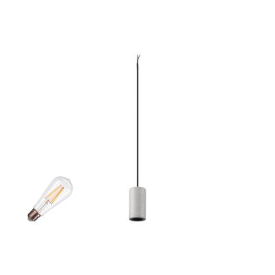 SLV FITU LAMP SET, PD, STONE, 1~ Pendelleuchte, E27, 2700 K, PHASE, 320°, grau