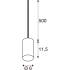 FITU LAMP SET, PD, STONE, Pendelleuchte, E27 Globe 125, 1900 K, PHASE, 330°, schwarz