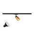 PURI 2.0 LAMP SET, Tube, 1~ Spot, INKL. PAR16 GU10, 2700 K, GU10, 1 x 6 W, PHASE, 38°, schwarz / goldfarben