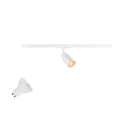 SLV PURI 2.0 LAMP SET, Tube, 1~ Spot, INKL. PAR16 GU10, 3000 K, GU10, 1 x 6 W, PHASE, 38°, weiß