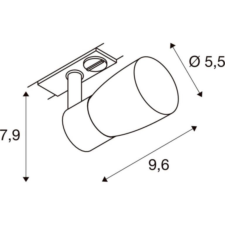 SLV PURI 2.0 LAMP SET, Dome, 1~ Spot, INKL. PAR16 GU10, 2700 K, GU10, 1 x 6 W, PHASE, 38°, schwarz