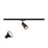 PURI 2.0 LAMP SET, Dome, 1~ Spot, INKL. PAR16 GU10, 2700 K, GU10, 1 x 6 W, PHASE, 38°, schwarz