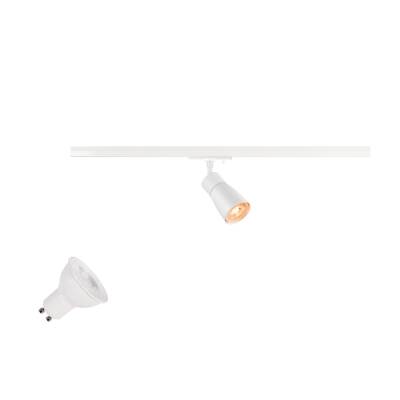 SLV PURI 2.0 LAMP SET, Dome, 1~ Spot, INKL. PAR16 GU10, 3000 K, GU10, 1 x 6 W, PHASE, 38°, weiß