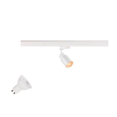 SLV PURI 2.0 LAMP SET, Tube, 3~ Spot, INKL. PAR16 GU10, 2700 K, GU10, 1 x 6 W, PHASE, 38°, weiß