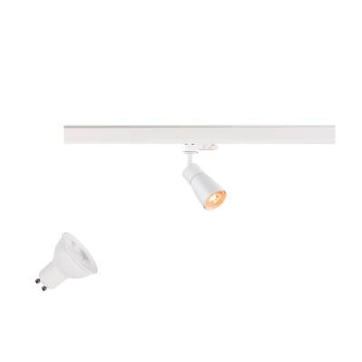 SLV PURI 2.0 LAMP SET, Dome, 3~ Spot, INKL. PAR16 GU10, 3000 K, GU10, 1 x 6 W, PHASE, 38°, weiß
