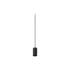 FITU LAMP SET, PD, STONE, INKL. E27 LAMPE UND 3PH. ADAPTER, 3~ Pendelleuchte, Pendellänge: 500 cm, 1900 K, Globe 150, 1 x 15 W, 6 W, 330°, schwarz