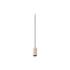 FITU LAMP SET, PD, STONE, INKL. E27 LAMPE UND 3PH. ADAPTER, 3~ Pendelleuchte, Pendellänge: 500 cm, 1900 K, Globe 125, 1 x 15 W, 6 W, 330°, beige