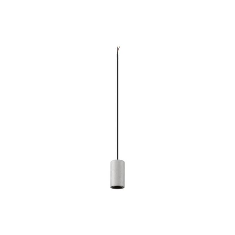 SLV FITU LAMP SET, PD, STONE, INKL. E27 LAMPE UND 3PH. ADAPTER, 3~ Pendelleuchte, Pendellänge: 500 cm, 1900 K, Globe 125, 1 x 15 W, 6 W, 330°, grau