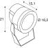 PL-BEAM PRO M, SP, DALI, ASYMMETRISCH, Wand- und Deckenaufbauleuchte, 3000 K, 26 W, 25°, anthrazit
