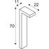 QUADRASYL PRO 70, POLE, DALI, Stehleuchte, IP65, 2200 K / 2700 K, 12 W, anthrazit