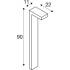 QUADRASYL PRO 90, POLE, DALI, Stehleuchte, IP65, 2200 K / 2700 K, 12 W, anthrazit