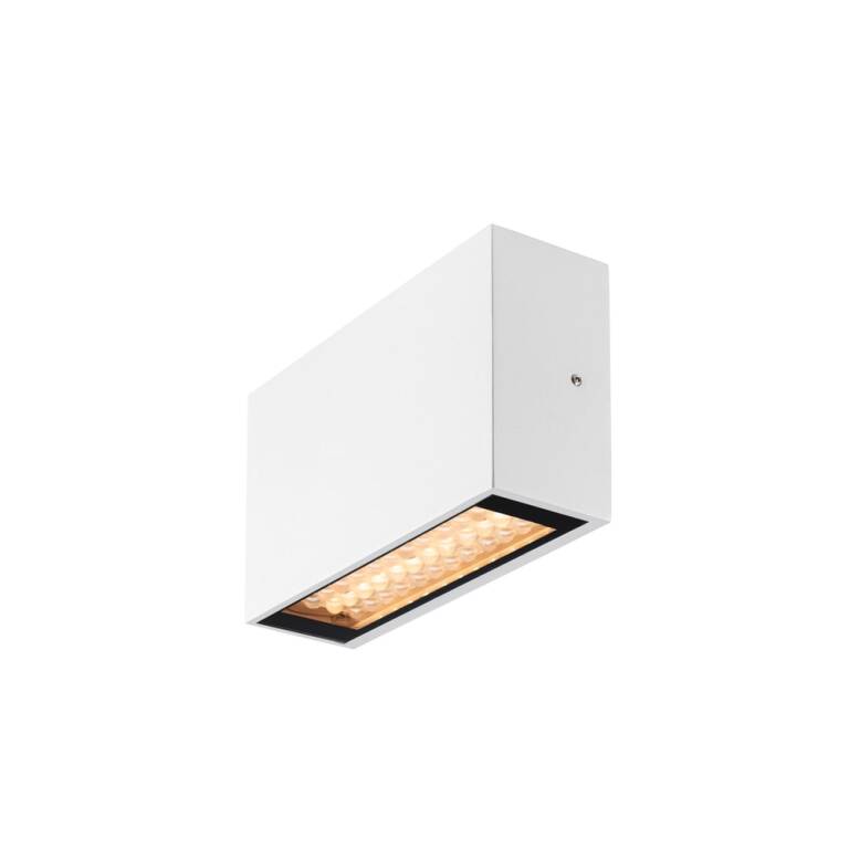 SLV QUADRASYL PRO, WL, UP/DOWN, DALI, Wandaufbauleuchte, 2200 K / 2700 K, 12 W, 23°, weiß