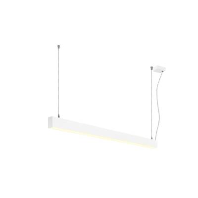 SLV GLENOS® 2.0, PD, 1,2M, DALI, UGR19, Pendelleuchte, Pendellänge: 200 cm, 3000 K, 38 W, 80°, weiß