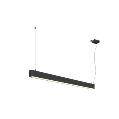 SLV GLENOS® 2.0, PD, 1,2M, DALI, UGR19, Pendelleuchte, Pendellänge: 200 cm, 3000 K, 38 W, 80°, schwarz