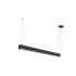 GLENOS® 2.0, PD, 1,2M, DALI, UGR19, Pendelleuchte, Pendellänge: 200 cm, 3000 K, 38 W, 80°, schwarz
