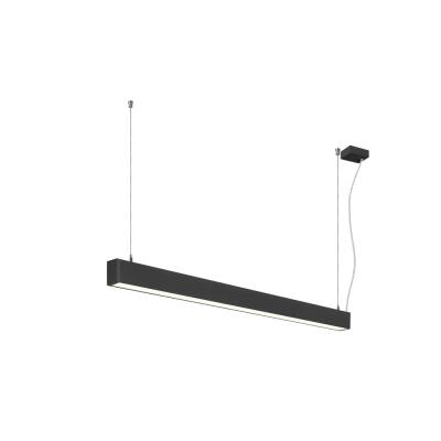 SLV GLENOS® 2.0, PD, 1,2M, DALI, UGR19, Pendelleuchte, Pendellänge: 200 cm, 4000 K, 38 W, 80°, schwarz