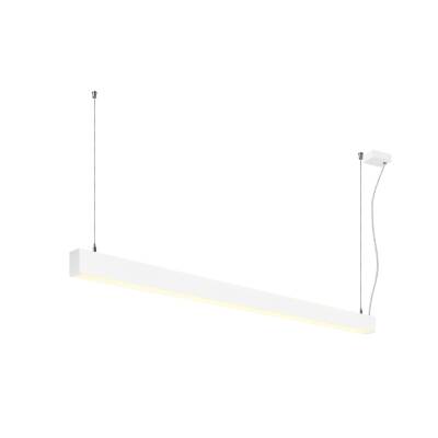 SLV GLENOS® 2.0, PD, 1,5M, DALI, UGR19, Pendelleuchte, Pendellänge: 200 cm, 3000 K, 46 W, 80°, weiß