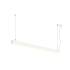 GLENOS® 2.0, PD, 1,5M, DALI, UGR19, Pendelleuchte, Pendellänge: 200 cm, 3000 K, 46 W, 80°, weiß