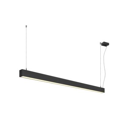 SLV GLENOS® 2.0, PD, 1,5M, DALI, UGR19, Pendelleuchte, Pendellänge: 200 cm, 3000 K, 46 W, 80°, schwarz