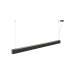 GLENOS® 2.0, PD, 1,5M, DALI, UGR19, Pendelleuchte, Pendellänge: 200 cm, 3000 K, 46 W, 80°, schwarz
