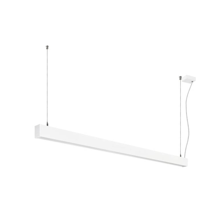 SLV GLENOS® 2.0, PD, 1,5M, DALI, UGR19, Pendelleuchte, Pendellänge: 200 cm, 4000 K, 46 W, 80°, weiß